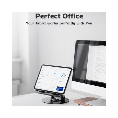 Ven-Dens - Heavy-Duty & 360º Rotatable Stand ABS ? Holder for Laptops & Tablets - Black
