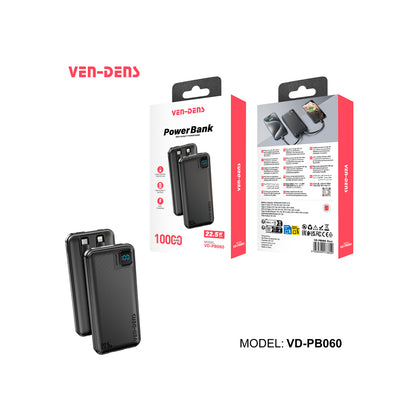 Ven-Dens - 10000mAh Powerbank VD-PB060
