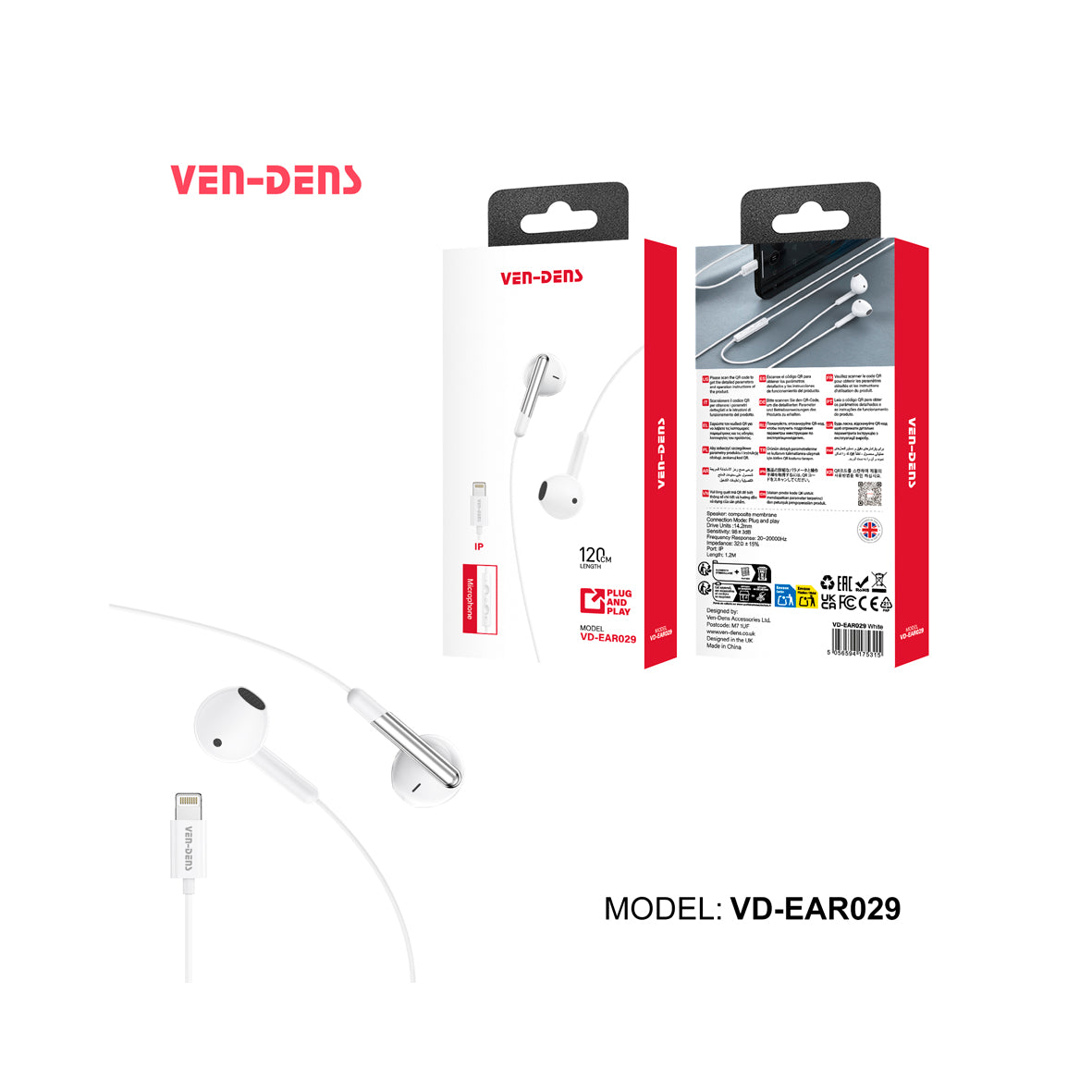Ven-Dens - Lightning Eaphones VD-EAR029