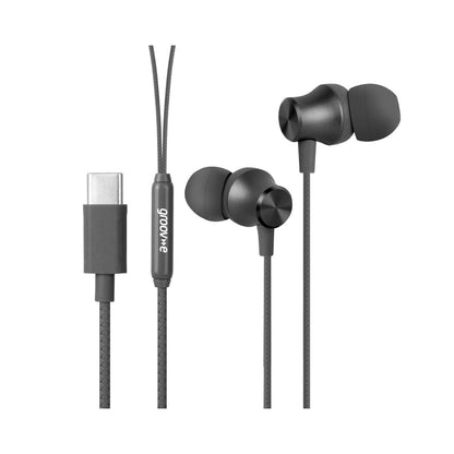 Groov-e Metallic Buds Earphones - Black