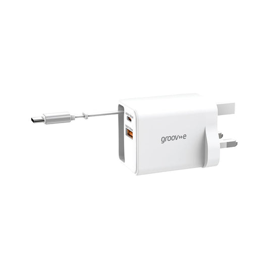 Groov-e Wall Charger USB-C & USB-A 45W