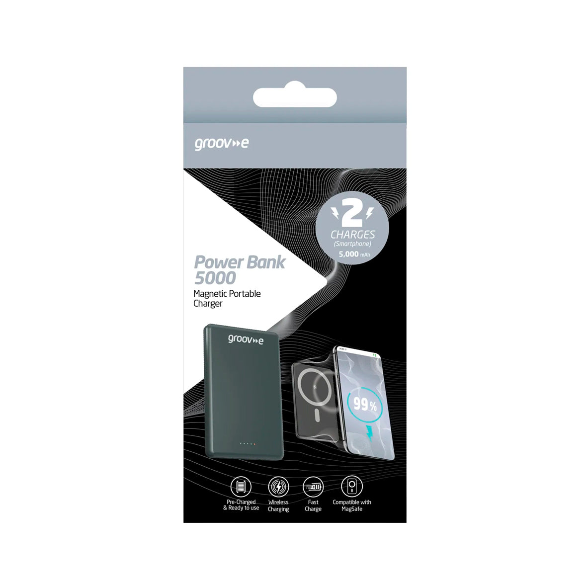 Groov-e 5000 Magnetic Portable Charger