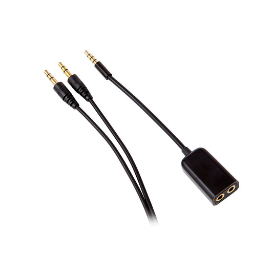 Groov-e - 3.5mm Jack Audio Cable Set Headphone Splitter AUX Male Lead