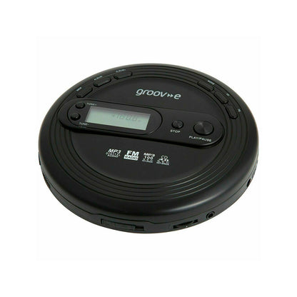 Groov-e - Retro CD Player with Radio - Black