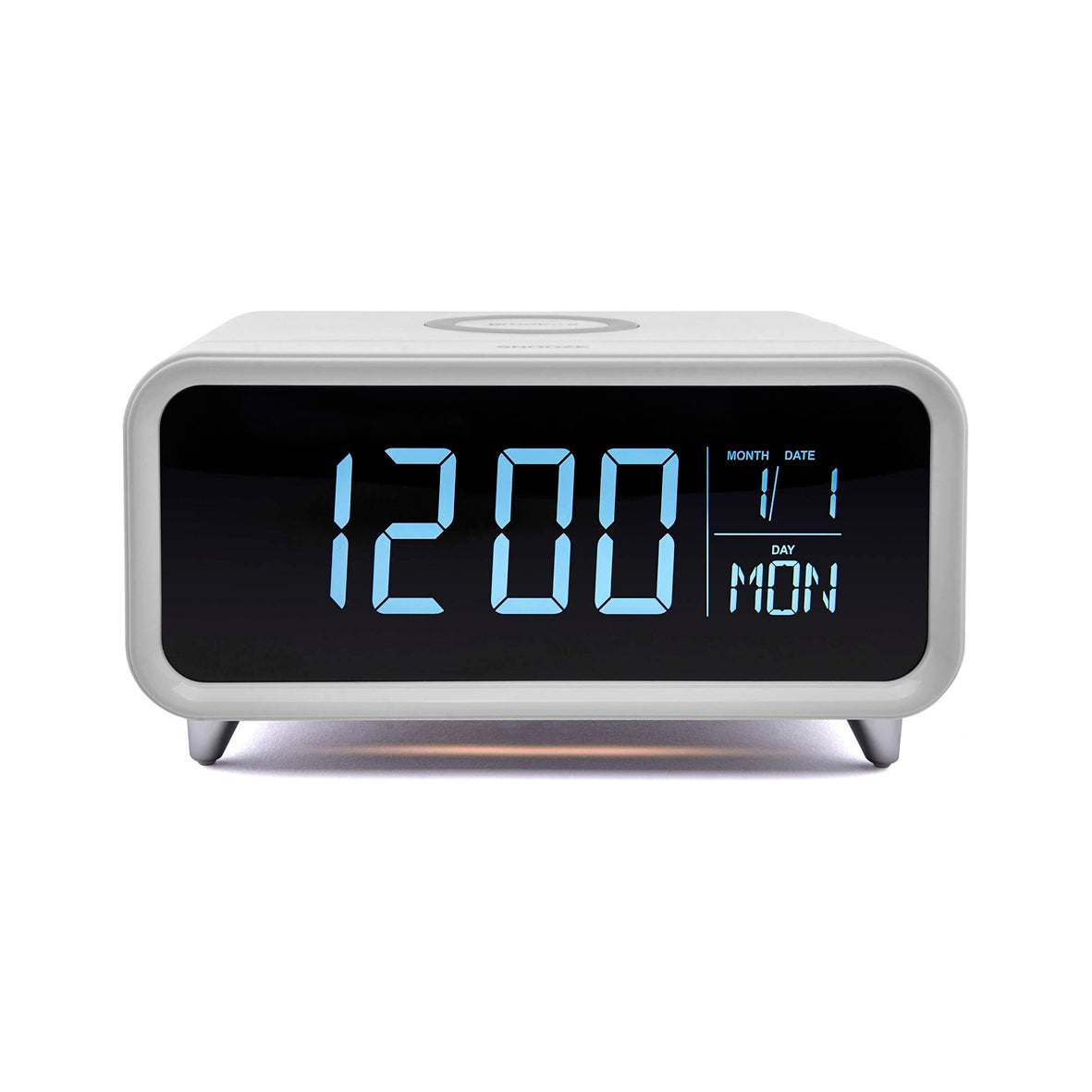 Groov-e - Athenea - Alarm Clock with Wireless Charging & Night Light