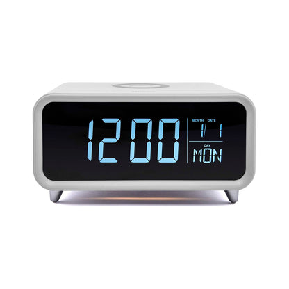 Groov-e - Athenea - Alarm Clock with Wireless Charging & Night Light