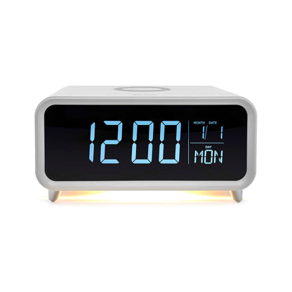 Groov-e - Athenea - Alarm Clock with Wireless Charging & Night Light