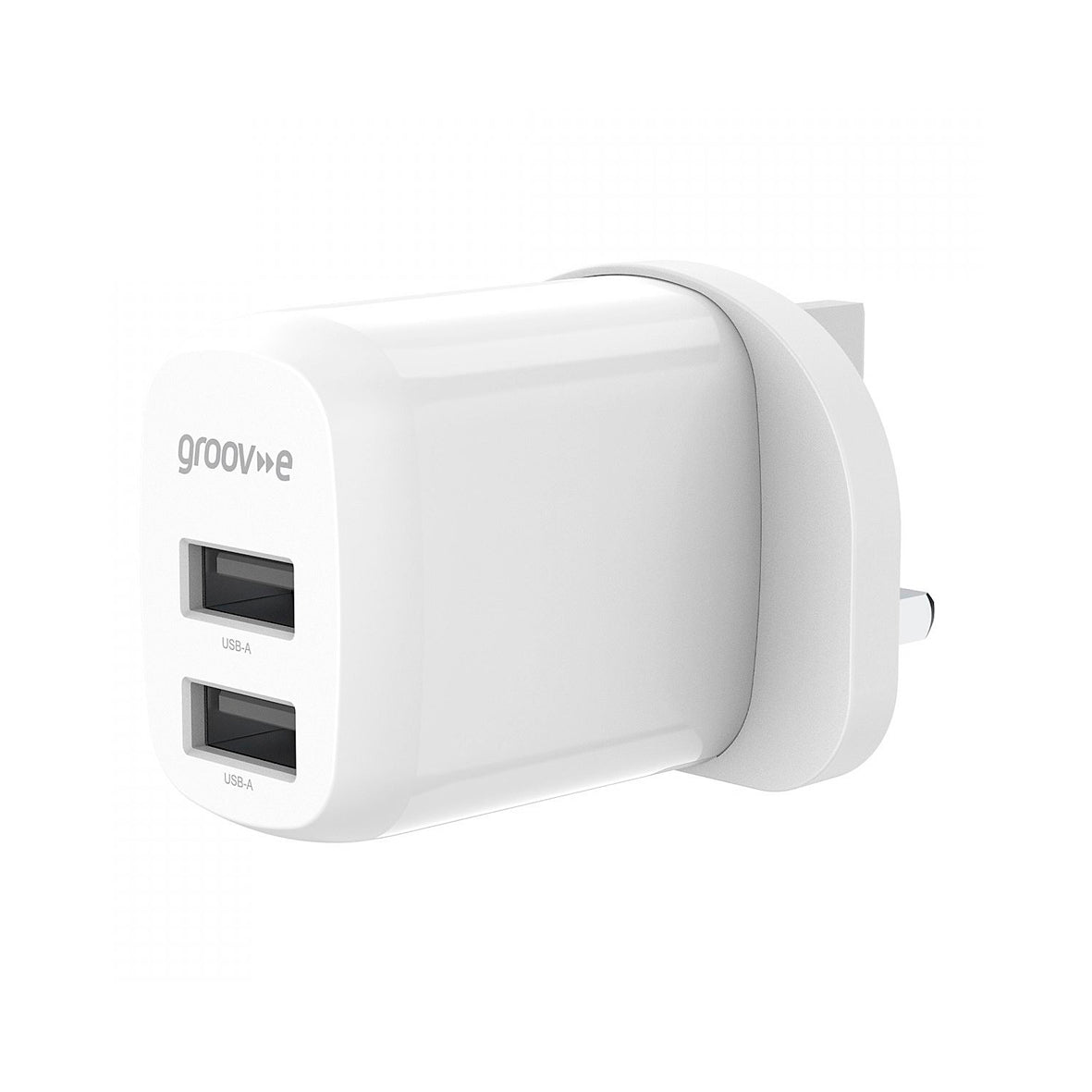 Groov-e - Dual Usb Charger 12W