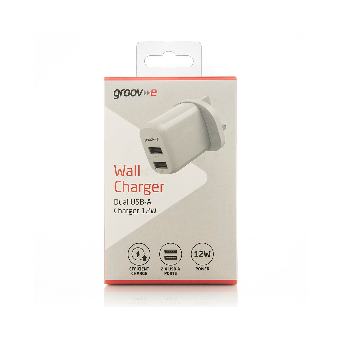 Groov-e - Dual Usb Charger 12W
