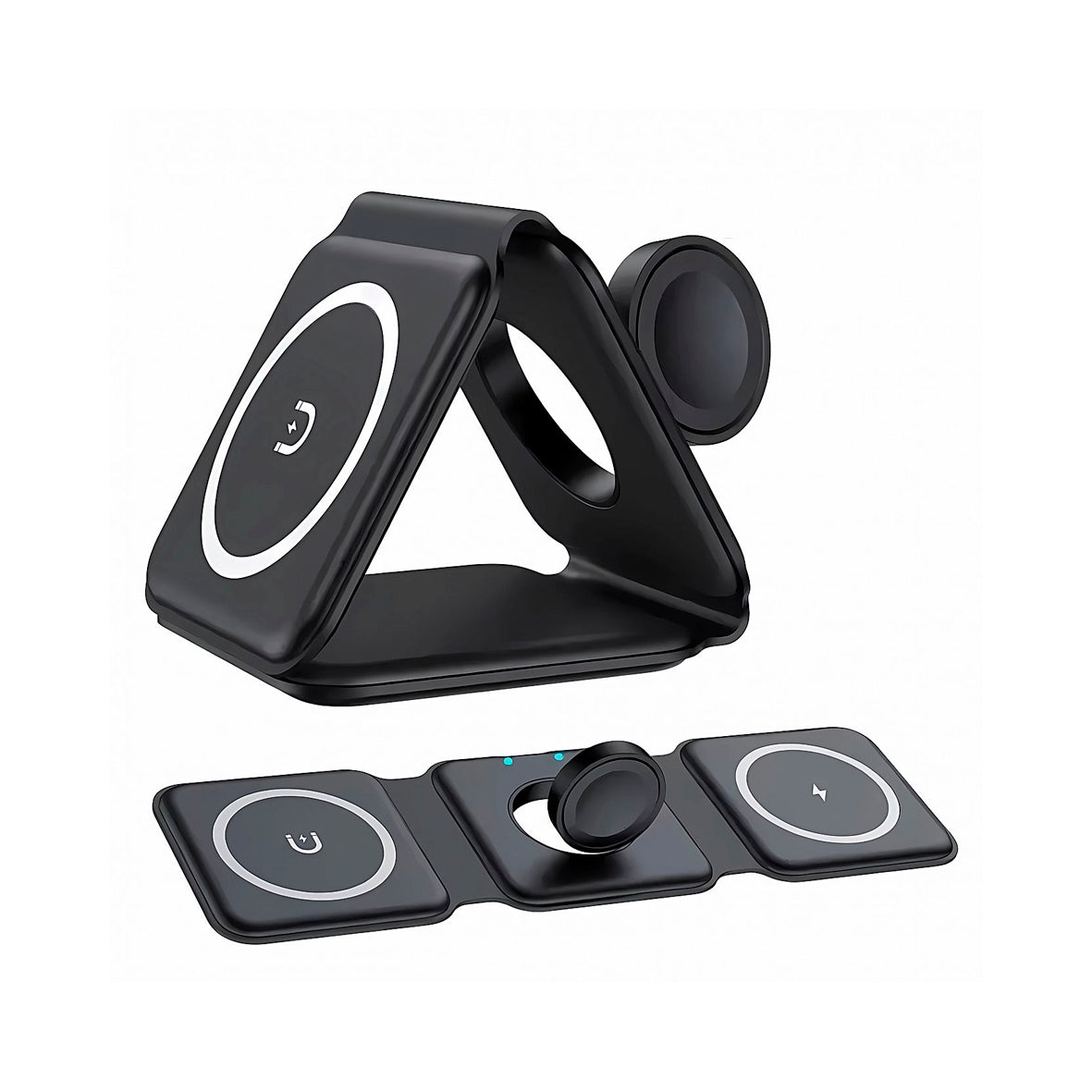 Groov-e - Triton 3 In 1 Foldable Wireless Charging Station Fast Charging