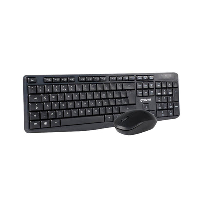 Groov-e - Wireless Full Size Keyboard and Mouse Set - Black