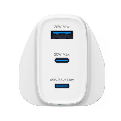 Groov-e - 65W PD 2x USB-C and 1x USB-A Plug