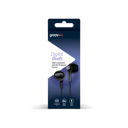 Groov-e Digital Buds Earphones - Black
