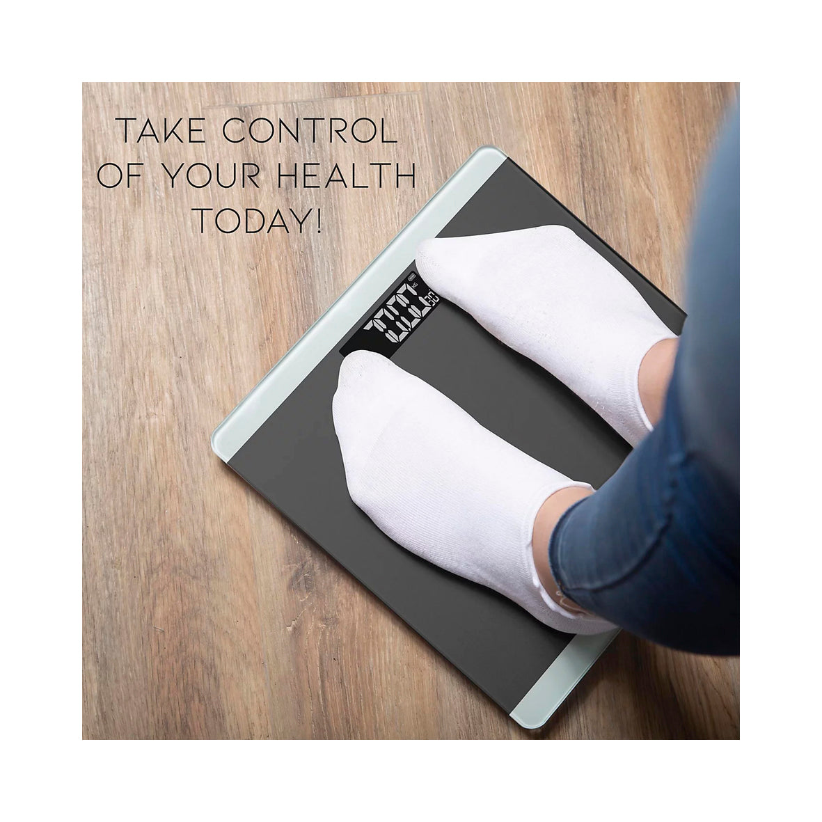 Aquarius - 3 in 1 Digital Bathroom Weighing Scales with Step-On Technology