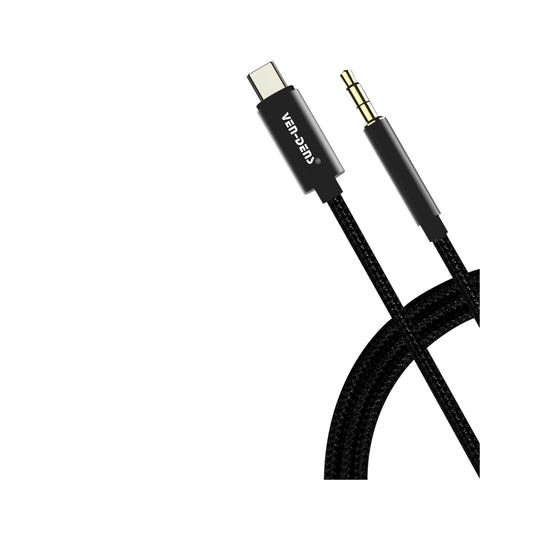 Ven-dens - 1M - USB-C To AUX Cable - Black