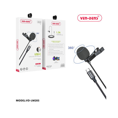 Ven-Dens - Clip On Microphone - USB C