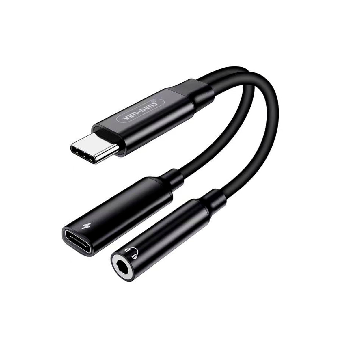 Ven-Dens - 2 In 1 USB-C To 3.5mm Adapter
