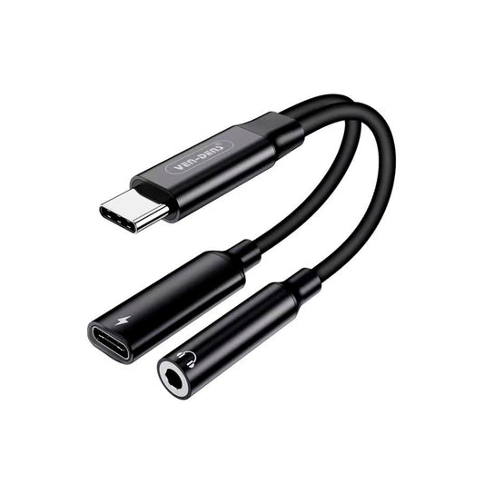 Ven-Dens - 2 In 1 USB-C To 3.5mm Adapter