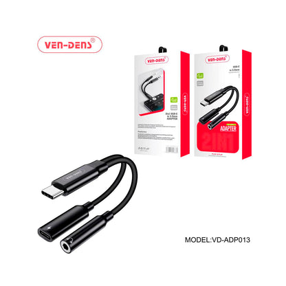 Ven-Dens - 2 In 1 USB-C To 3.5mm Adapter