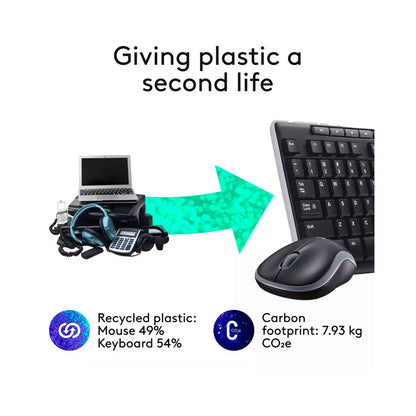 Logitech - Wireless Combo MK270 Keyboard And Mouse