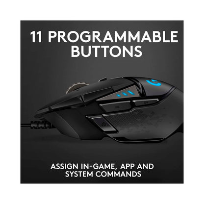Logitech - G502  Wired Gaming Mouse - Black