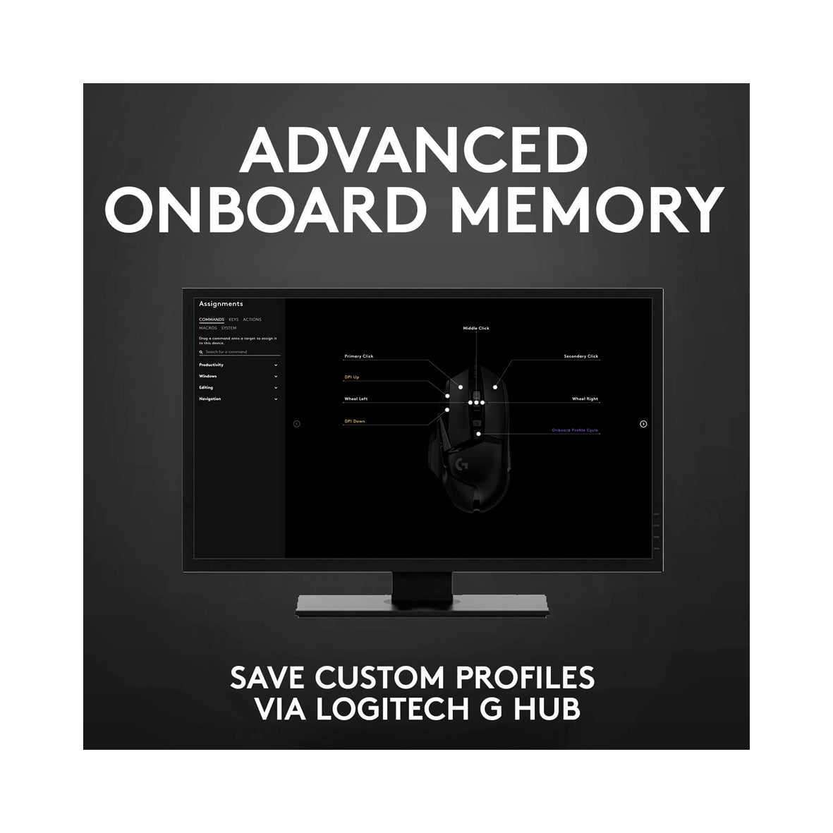 Logitech - G502  Wired Gaming Mouse - Black