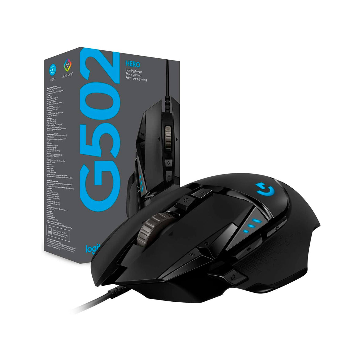Logitech - G502  Wired Gaming Mouse - Black