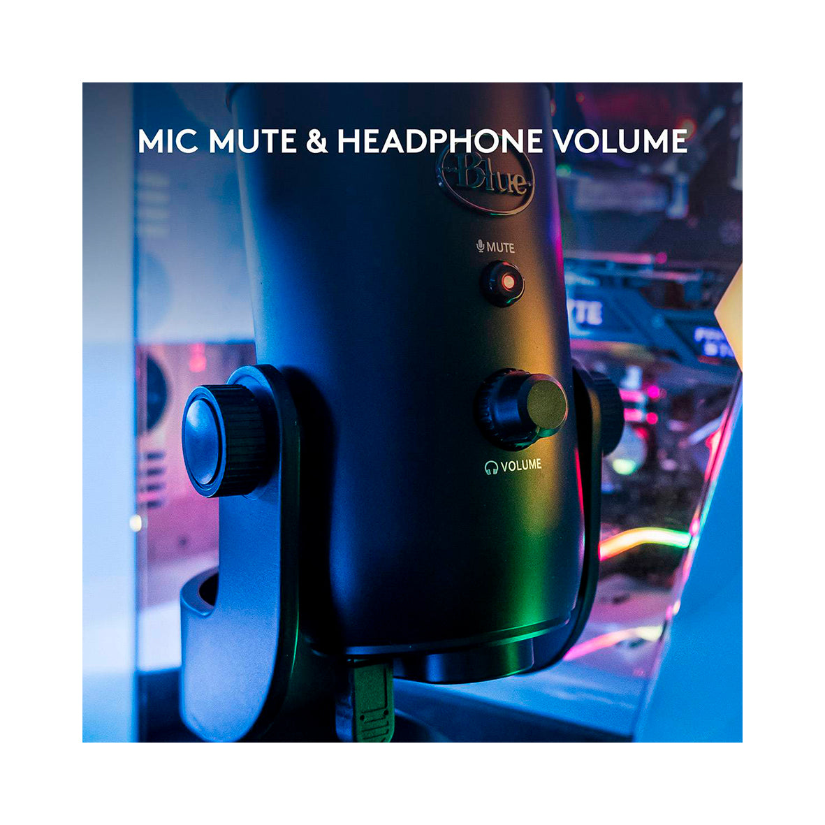 Logitech - Blue Yeti USB Mic Blackout EMEA  - Black