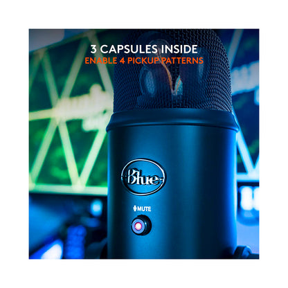 Logitech - Blue Yeti USB Mic Blackout EMEA  - Black