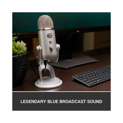 Logitech - Blue Yeti USB Mic Blackout EMEA  - Silver