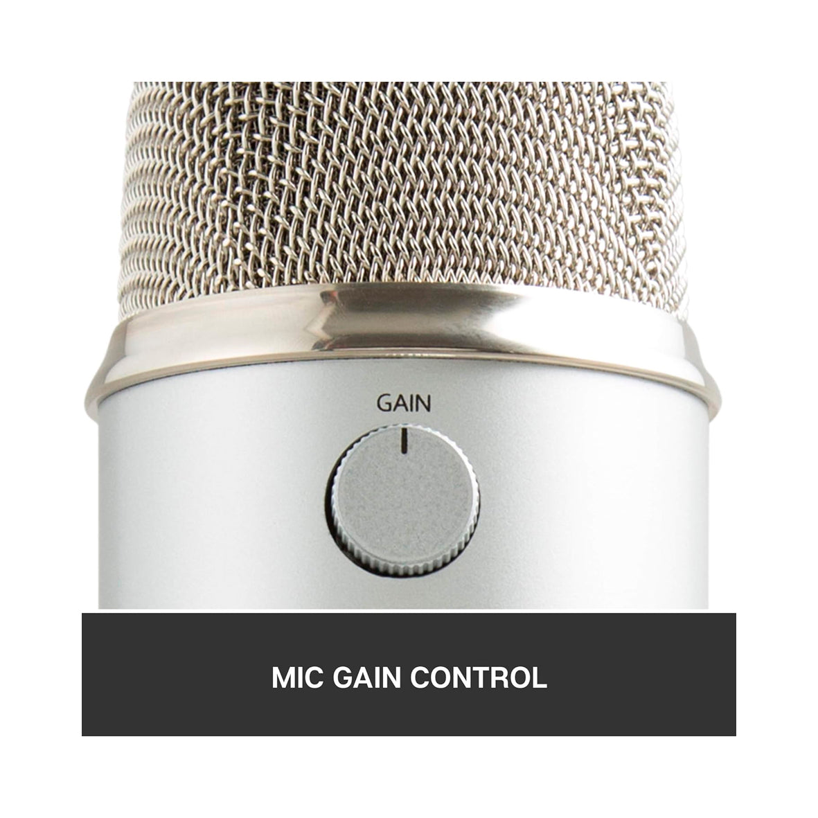Logitech - Blue Yeti USB Mic Blackout EMEA  - Silver