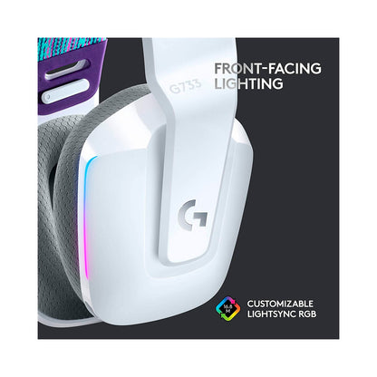 Logitech - G733 Wireless Gaming Headset - White