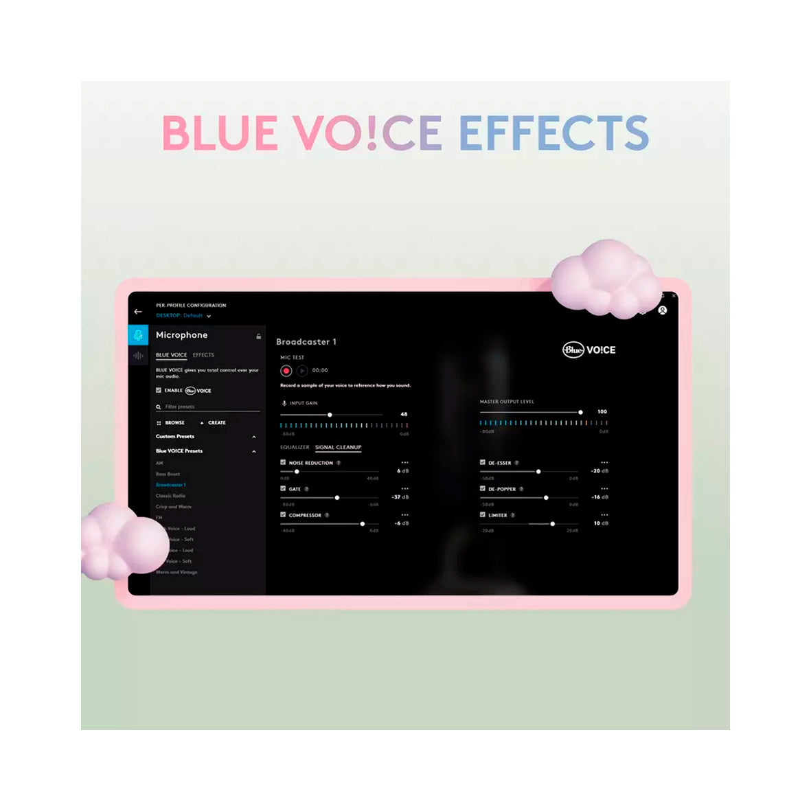 Logitech - Blue Yeti USB Mic Blackout EMEA  - Pink