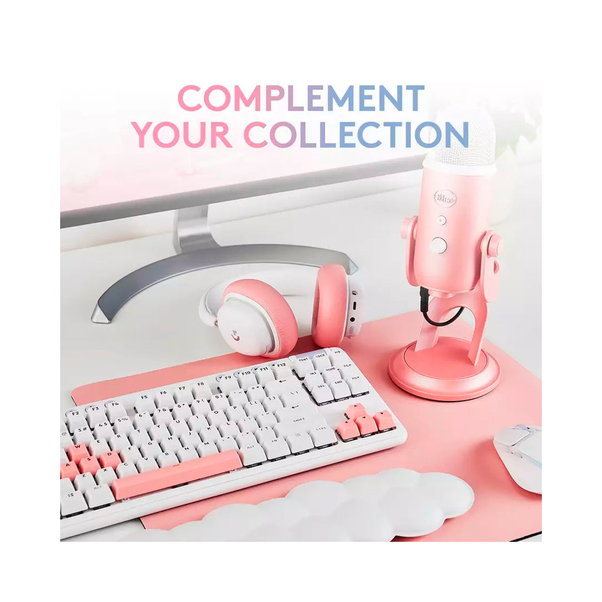 Logitech - Blue Yeti USB Mic Blackout EMEA  - Pink