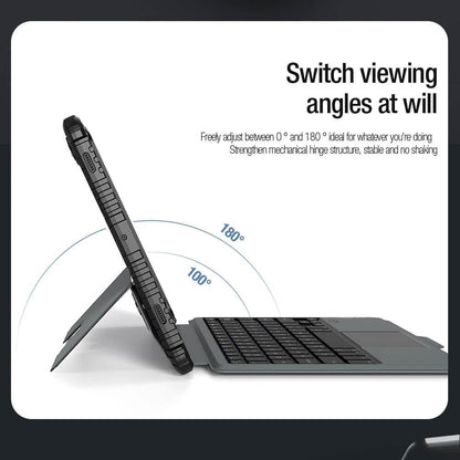 Nillkin - Camshield Bluetooth Keyboard Cover Compatible with Tab S9 11" - Black