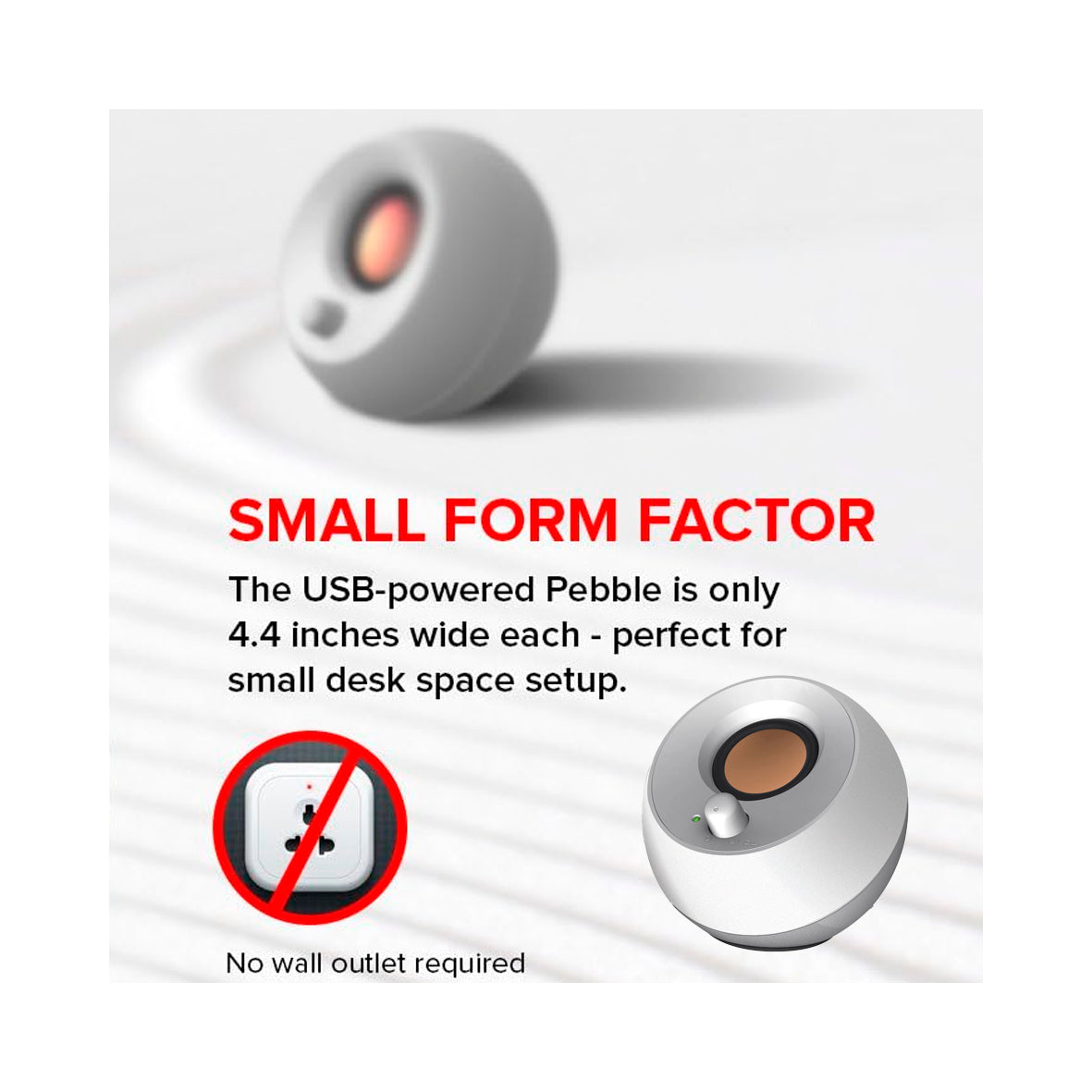 Creative - Pebble Modern 2.0 USB Desktop Speakers