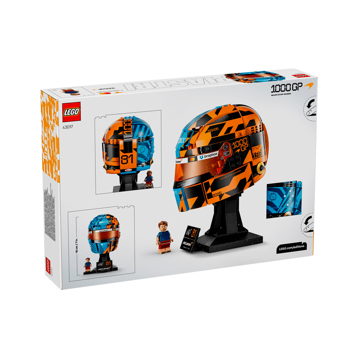 LEGO Editions - McLaren Mastercard F1 Team Oscar Piastri Helmet (43017)