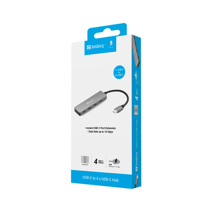 Sandberg - 136-41 USB-C To 4 x USB-C Hub