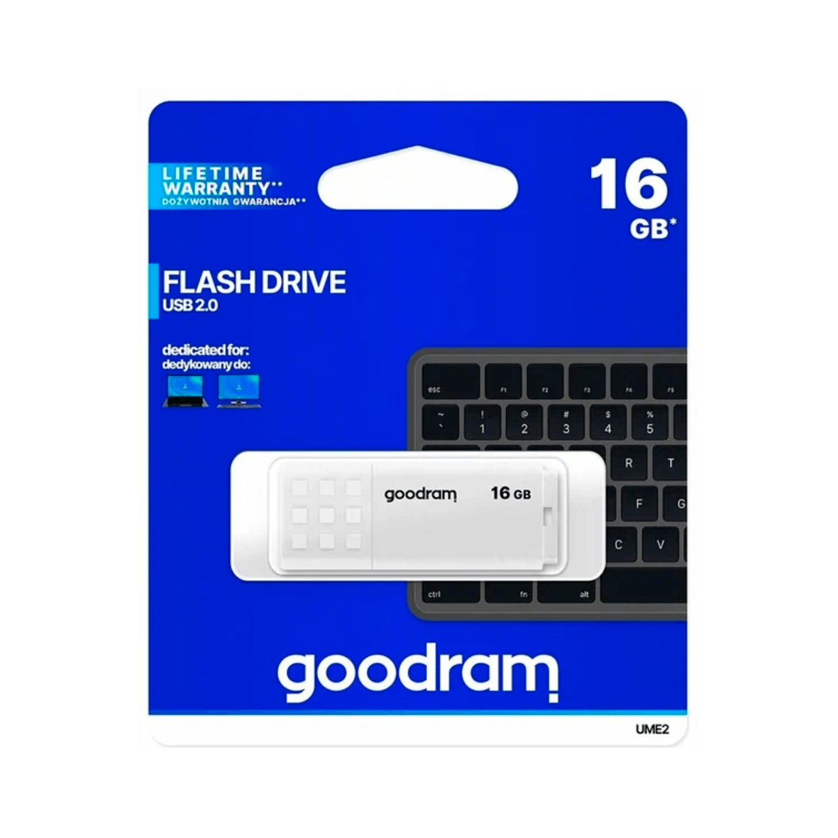 Goodram - Flash drive USB 2.0 16GB - White