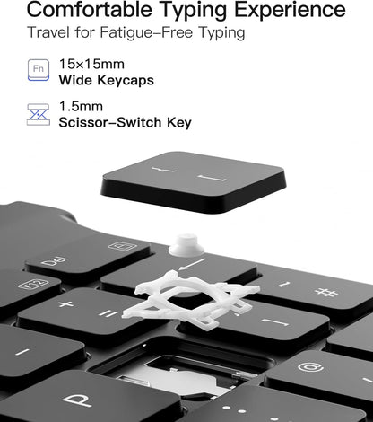 Inateck - Samsung Tab A9+ Case + Keyboard