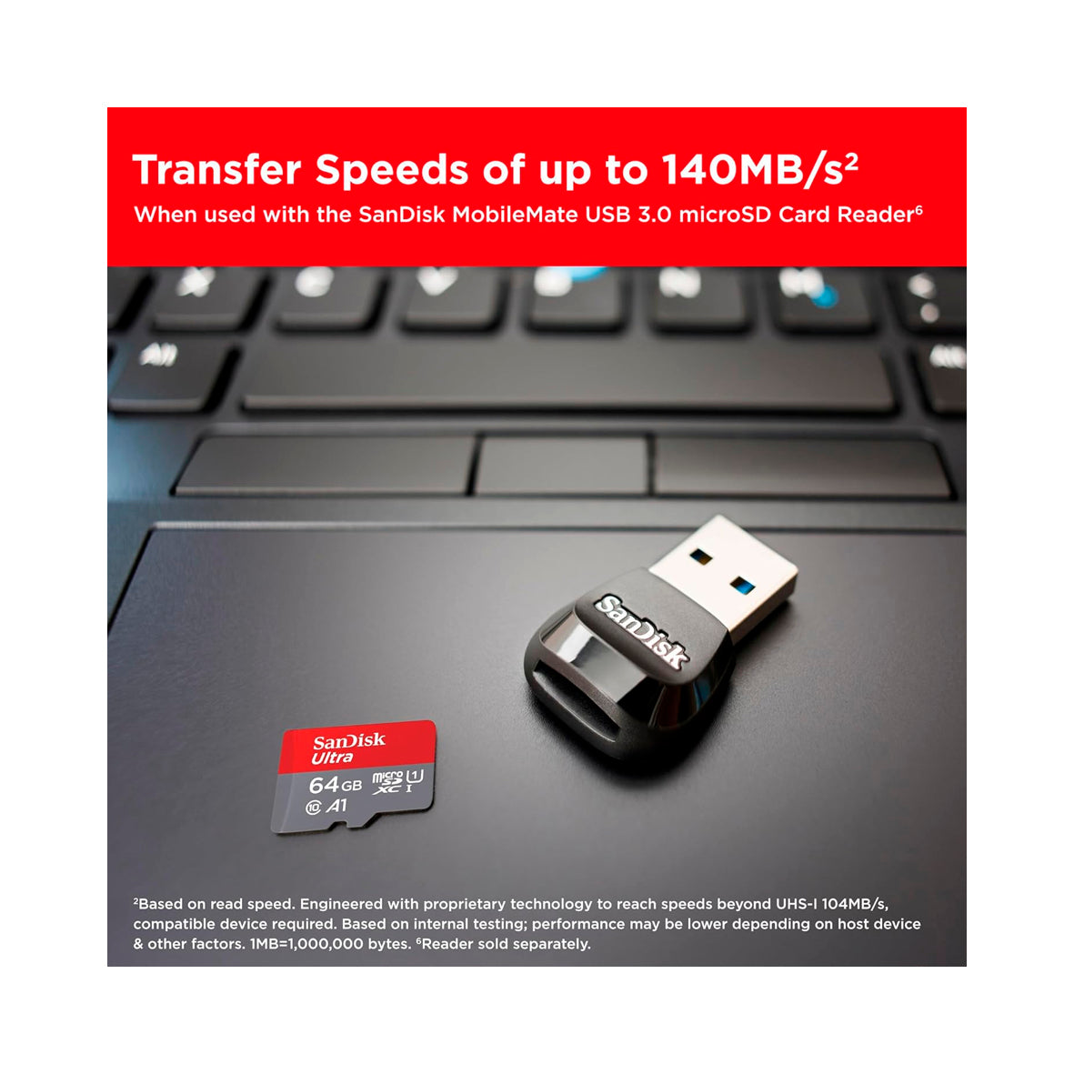 SanDisk - Ultra 64 GB Micro SDXC Card