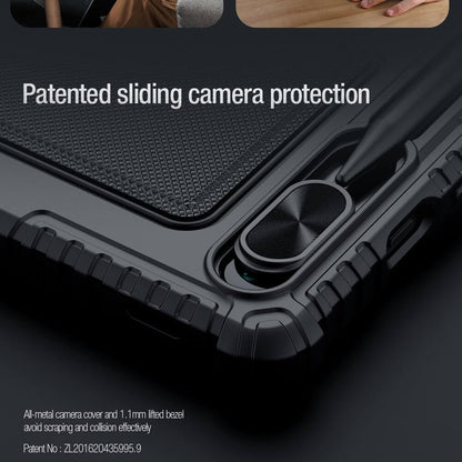 Nillkin - Camshield Bluetooth Keyboard Cover Compatible with Tab S9 11" - Black