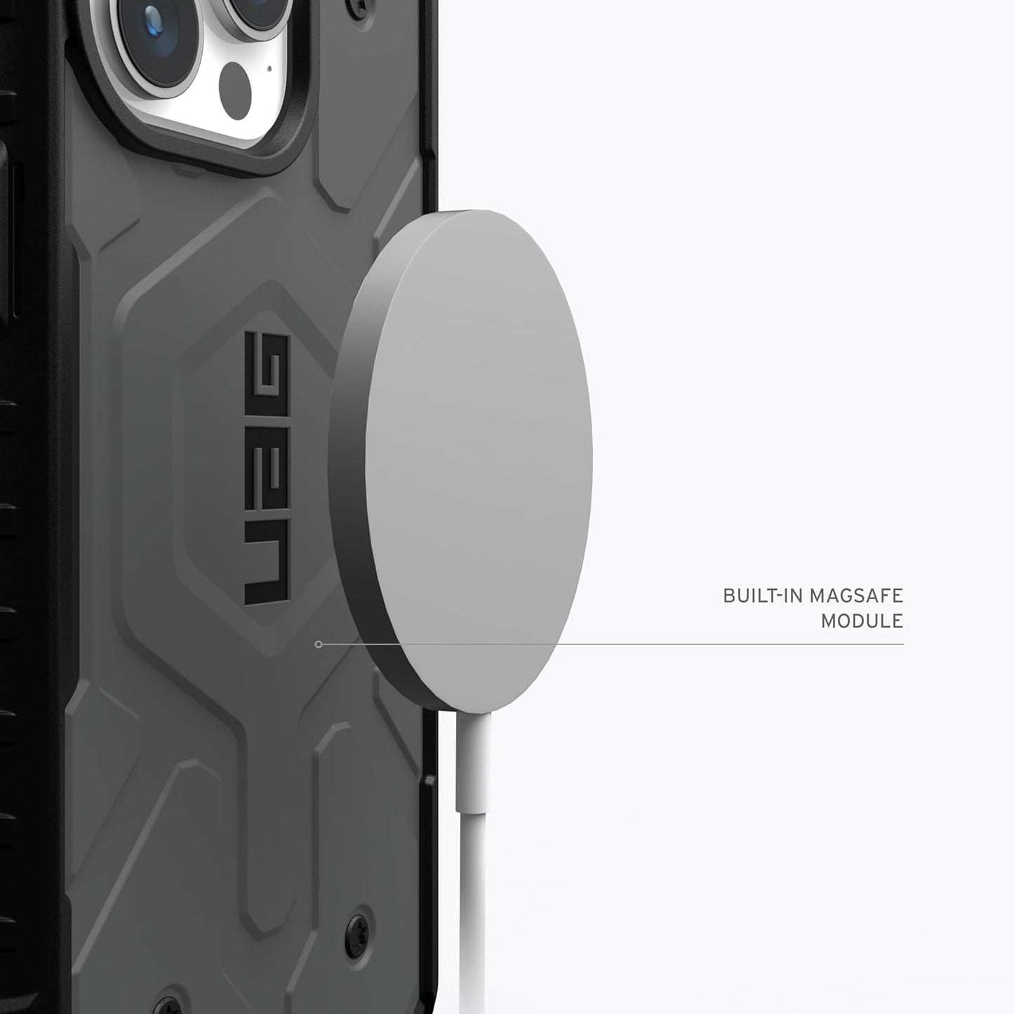 UAG - iPhone 15 Pro Pathfinder MagSafe Case - Silver