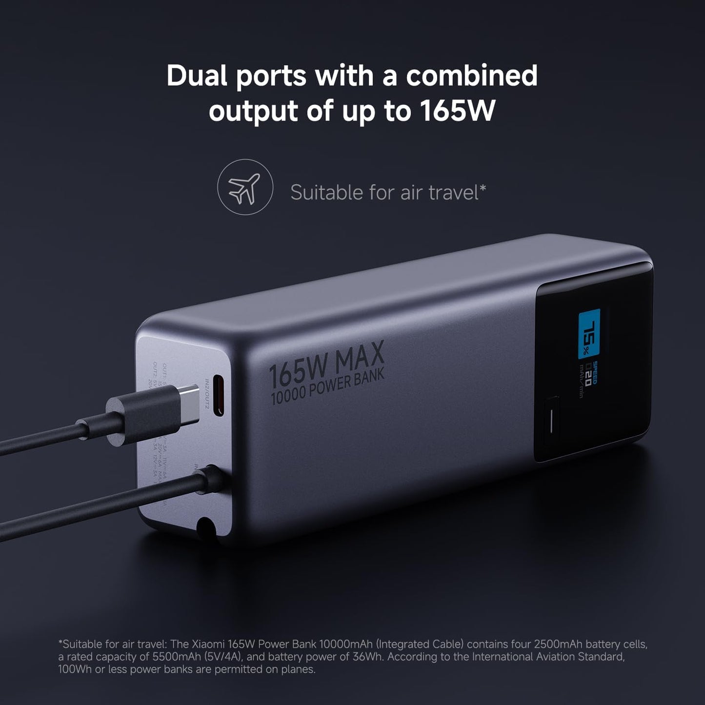 Xiaomi - PowerBank 10000Mah 165w