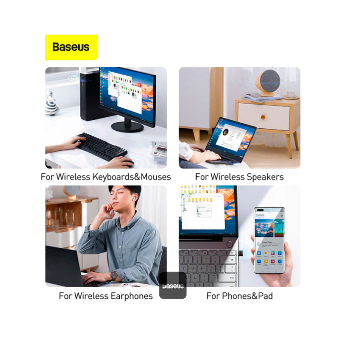 Baseus - USB Wireless Adapter 5.0