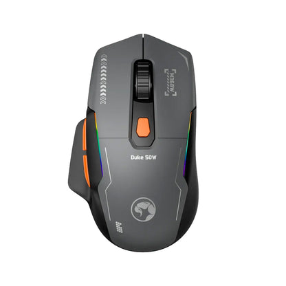 Marvo - Scorpion M368W Duke 50W Wireless Mouse - Black/Orange