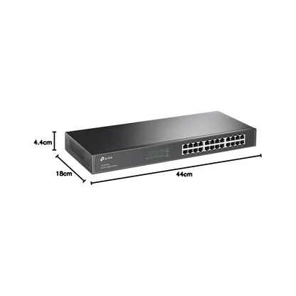 Tp-Link - 24-Port Gigabit Rackmount Switch TL-SG1024  - Grey