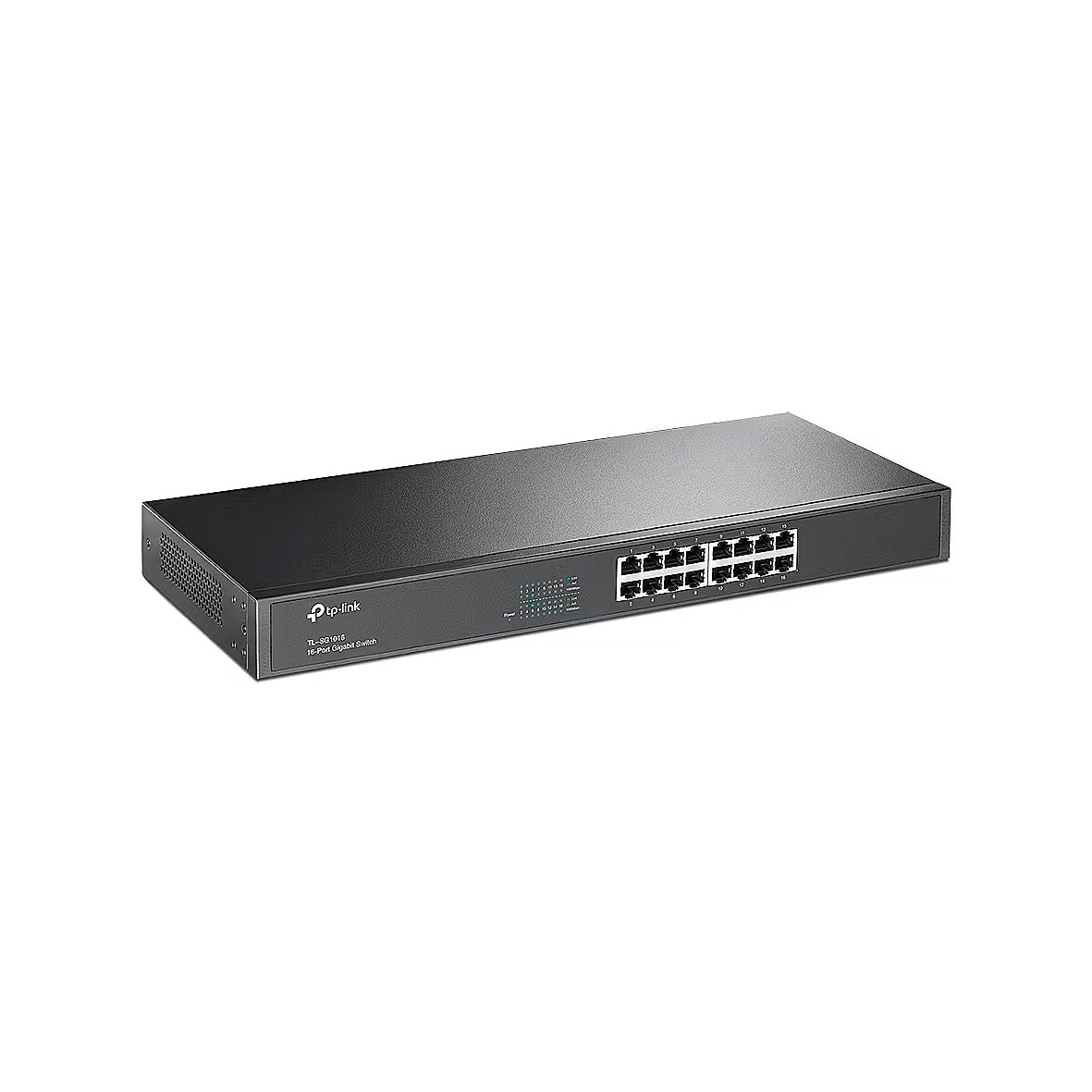 Tp-Link - 16-Port Gigabit Unmanaged Rackmount Switch TL-SG1016 - Charcoal