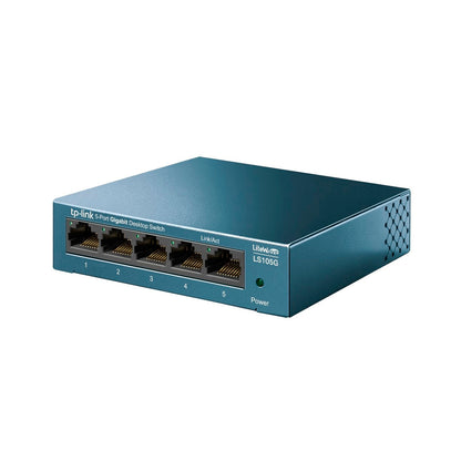 Tp-Link - LiteWave 5-Port Gigabit Desktop Switch LS105G - Blue