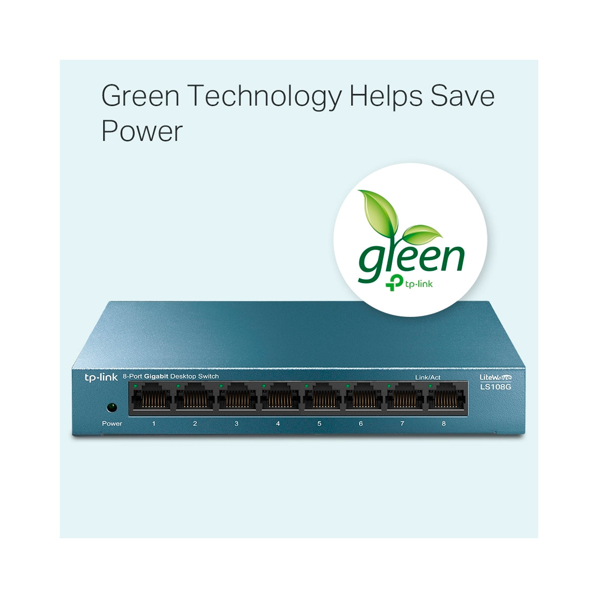 Tp-Link - Switch 8 Ports GIGABIT LS108G - Blue